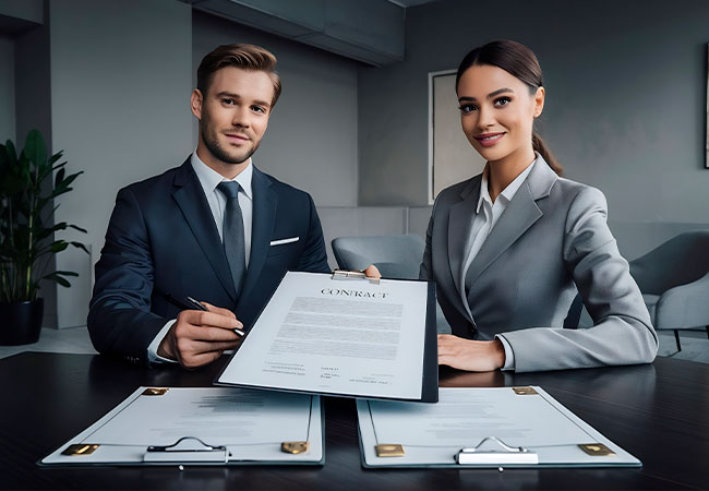 contratos civiles, mercantiles y profesionales.